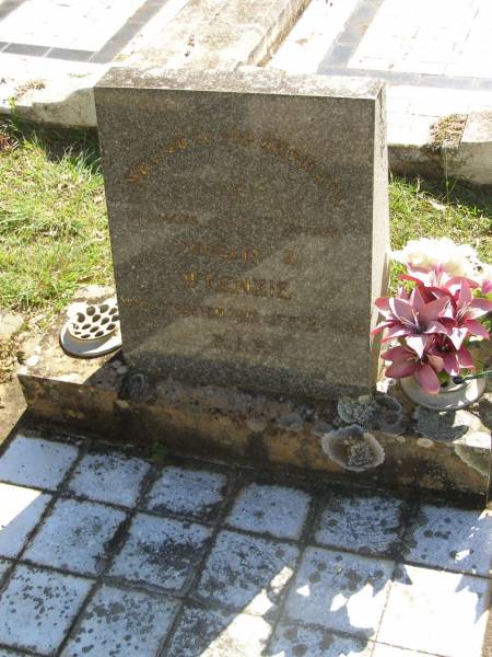 Cecelia A. MCKENZIE,  | wife mother,  | died 2-1-63;  | Blackbutt-Benarkin cemetery, South Burnett Region  | 