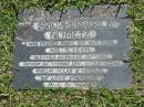Eric Frederick SCHULTZ, died 8 Nov 1988 aged 71 years, husband of June, father of Yvonne, Eric, Laurie, Glenn, Phillip, Allan & Kerrilee; Blackbutt-Benarkin cemetery, South Burnett Region 