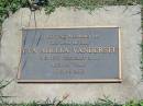Eva Adella VANDERSEE, mother, died 13 Feb 2000 aged 88 years; Blackbutt-Benarkin cemetery, South Burnett Region 