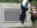 Ailsa Annie RICHARDSON, 1925 - 1999, wife of Sydney (Syd), mother of Barry & Glenys, mother-in-law of Raymond (Butch), grandmother of Ann, Craig & Lisa; Blackbutt-Benarkin cemetery, South Burnett Region 