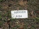 BARKER; Blackbutt-Benarkin cemetery, South Burnett Region 