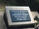 Thomas HART, uncle, died 22 Jan 2002 aged 93 years; Blackbutt-Benarkin cemetery, South Burnett Region 