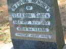 Eleanor SMITH, died 4 Nov 1982 aged 94 years; Blackbutt-Benarkin cemetery, South Burnett Region 