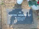 Elizabeth LUCHT, died 20 Oct 1959 aged 57 years; Blackbutt-Benarkin cemetery, South Burnett Region 