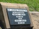 Smithy GIBSON, 1901 - 1967; Daisy GIBSON, 1917 - 1917; parents; Blackbutt-Benarkin cemetery, South Burnett Region 