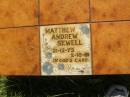 Matthew Andrew SEWELL, 21-12-73 - 2-10-81; Blackbutt-Benarkin cemetery, South Burnett Region 