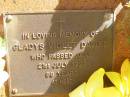 
Gladys Violet DAVIES,
died 21 July 1991 aged 86 years;
Bribie Island Memorial Gardens, Caboolture Shire
