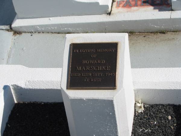Howard MARSCHKE, died 12 Sept 1945;  | Apostolic Church of Queensland, Brightview, Esk Shire  | 