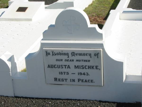 Augusta MISCHKE,  | 1875-1943,  | mother;  | Apostolic Church of Queensland, Brightview, Esk Shire  | 