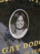 
Susan Gay DODGSON,
1955 - 1980 aged 25 years,
daughter sister niece teacher;
Brookfield Cemetery, Brisbane
