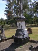 
Lucinda, wife of James S. BRIMBLECOMBE,
died 11 May 1912 aged 80 years;
James S. BRIMBLECOMBE,
died 23 Nov 1915 aged 89 years;
Brookfield Cemetery, Brisbane
