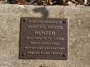 
Vlaster Thorpe HUNTER,
19-2-1919 - 13-1-2006,
wife mother grandmother;
Brookfield Cemetery, Brisbane
