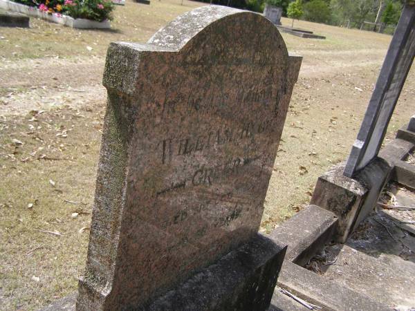 William Hugh GREER,  | died 31 Oct 1932 aged 56 years;  | Brookfield Cemetery, Brisbane  | 