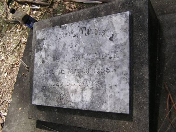 Connie PARTRIDGE,  | died 8 March 1958 aged 58 years;  | Brookfield Cemetery, Brisbane  | 