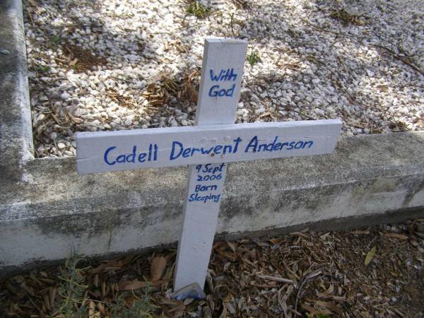 Cadell Derwent ANDERSON,  | born sleeping 9 Sept 2006;  | Brookfield Cemetery, Brisbane  | 