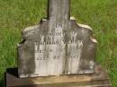 
Thomas YERBY,
died 8 Oct 1923 aged 63 years;
Brooweena St Marys Anglican cemetery, Woocoo Shire
