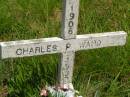 
Charles P. WARD,
1906 - 1937;
Brooweena St Marys Anglican cemetery, Woocoo Shire
