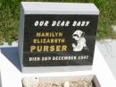Marilyn Elizabeth PURSER, baby, died 28 Dec 1947; Brooweena St Mary's Anglican cemetery, Woocoo Shire 