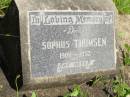 
Sophus THOMSEN,
1900 - 1957;
Brooweena St Marys Anglican cemetery, Woocoo Shire
