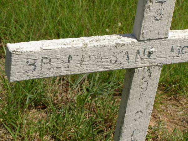 Mary COUNTER;  | Brenda Jane MCINTOSH,  | died 1946 aged 9 days;  | Brooweena St Mary's Anglican cemetery, Woocoo Shire  | 
