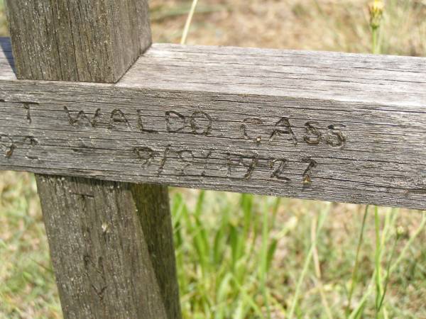 Emmett Waldo CASS,  | 21-8-1892 - 9-9-1927;  | Brooweena St Mary's Anglican cemetery, Woocoo Shire  | 