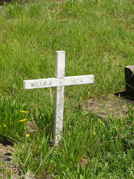 William COX,  | died 1957;  | Brooweena St Mary's Anglican cemetery, Woocoo Shire  | 