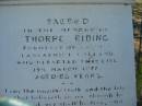 Thorpe RIDING died 19th March 1877 aged 68 years, Bulimba Uniting (formerly Methodist) Church, Brisbane 