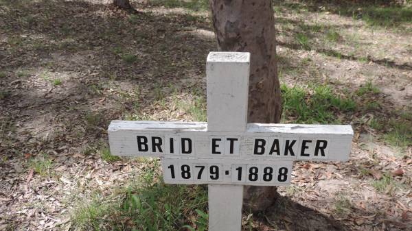 Bridget BAKER  | b: 1879  | d: 1888  | Bunya cemetery, Pine Rivers  | 