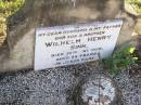 Wilhelm Henry SINN, husband father son brother, died 30 May 1950 aged 24 years;  Born - - 1926 research contact: J HOGER  Caffey Cemetery, Gatton Shire 