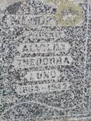 Soren Jensen LUND, 1866? - 1917, Alvilda Theodora LUND, 1884 - 1942; Caffey Cemetery, Gatton Shire 