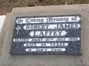 Robert James LAFFEY, died 15 July 1992 aged 85 years; Caffey Cemetery, Gatton Shire 