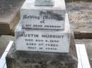 Austin MURRIHY, husband, died 6 Aug 1962 aged 67 years; Caffey Cemetery, Gatton Shire 
