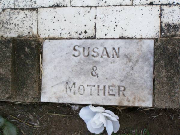 grandparents;  | Mary PATRICK, mother,  | 1828 - 1926;  | Susan ANDREWS,  | 1846 - 1938;  | Caffey Cemetery, Gatton Shire  | 