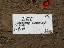 
LEE, Frederick Christian,
1-10-13 - 3-8-05;
Canungra Cemetery, Beaudesert Shire
