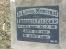 Trancote FLESSER, died 14-2-86 aged 83 years; Canungra Cemetery, Beaudesert Shire 