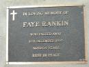 
Faye RANKIN,
died 6 Dec 1995 aged 64 years;
Canungra Cemetery, Beaudesert Shire
