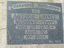 
Arthur Lionel MAHONY (Tiny),
died 29-12-84 aged 72;
Canungra Cemetery, Beaudesert Shire
