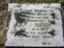 Lily SHARP, mother mother-in-law grandmother, died 13-9-1977 aged 69 years; Canungra Cemetery, Beaudesert Shire 