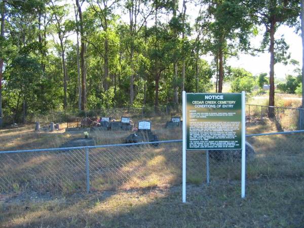 Cedar Creek Cemetery, Ferny Grove, Brisbane  |   | 