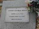 
Leslie George WANT born 14 Nov 1913 died 5 Sept 1997;
Chambers Flat Cemetery, Beaudesert
