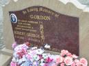 
GORDON;
husband father Robert George 3-8-1916 - 13-11-2000;
Chambers Flat Cemetery, Beaudesert
