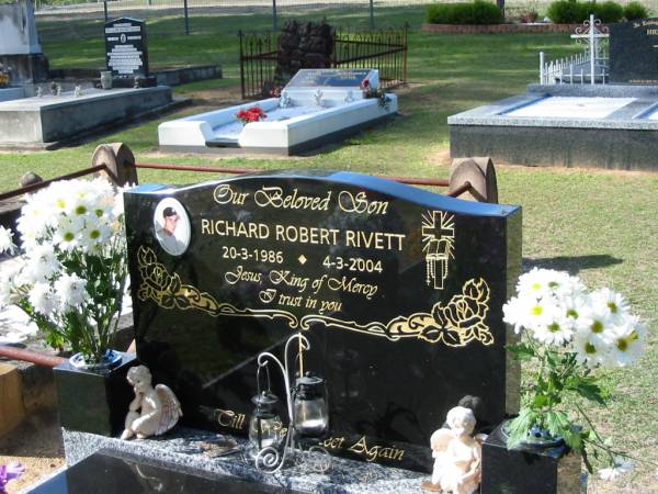 son Richard Robert RIVETT 20-31986 - 4-3-2004;  | Chambers Flat Cemetery, Beaudesert  | 