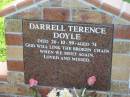 
Darrell Terence DOYLE,
died 26-10-99 aged 74;
Sacred Heart Catholic Church, Christmas Creek, Beaudesert Shire
