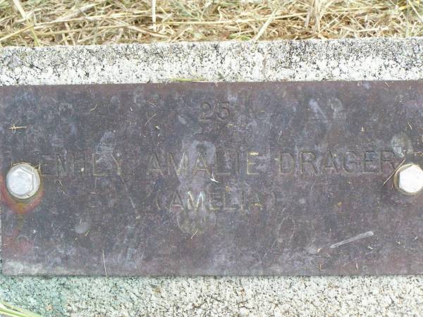 Emily Amalie (Amelia) DRAGER;  | Coleyville Cemetery, Boonah Shire  | 