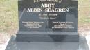 
Abby Albin SEAGREN
b: 28-Jul-1920
d: 17-Feb-1998

father, father-in-law of Ross SEAGREN, Jan PAGE
husband of Prances
Father of Albin and Melissa SEAGREN

Cooktown Cemetery

