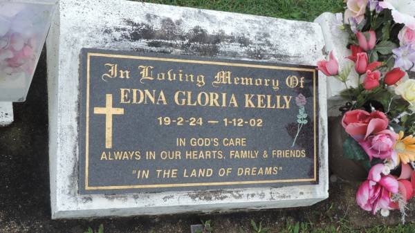 Edna Gloria KELLY  | b: 19 Feb 1924  | d: 1 Dec 2002  |   | Cooloola Coast Cemetery  |   | 