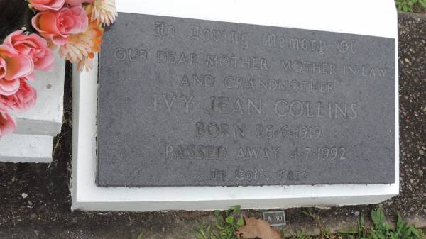 Ivy Jean COLLINS  | b: 26 Jun 1919  | d: 4 Jul 1992  |   | Cooloola Coast Cemetery  |   | 