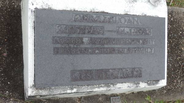 Cora SLOAN  | b: 24 May 1925  | d: 14 Jan 1993  | Husband Jim  |   | Cooloola Coast Cemetery  |   | 
