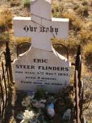 
Eric Steer FLINDERS
d: 5 Nov 1897, aged 4 months

Cossack (European and Japanese cemetery), WA
