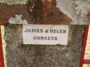 James & Helen BURGESS: Crows Nest Methodist Pioneer Wall, Crows Nest Shire 